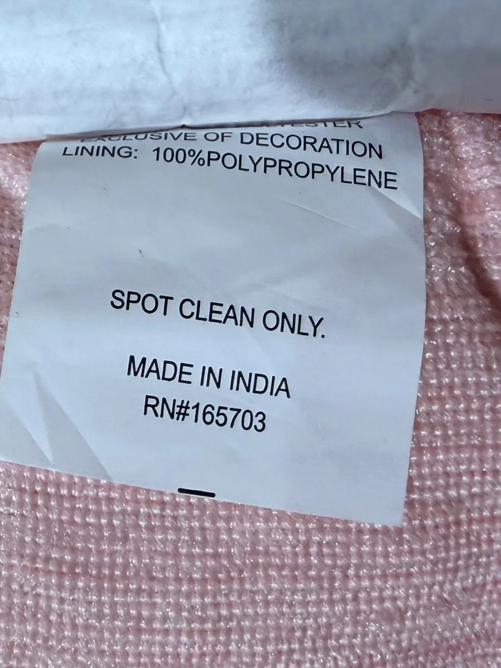 Swan Pink decorative beaded pillow NWOT
